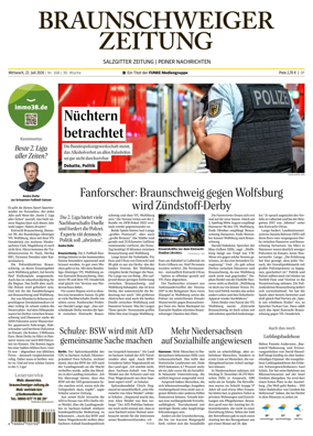 Cover of Braunschweiger Zeitung (Peine)