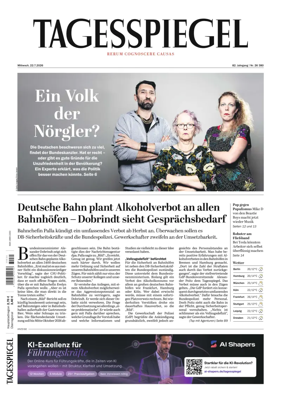 Cover of Der Tagesspiegel