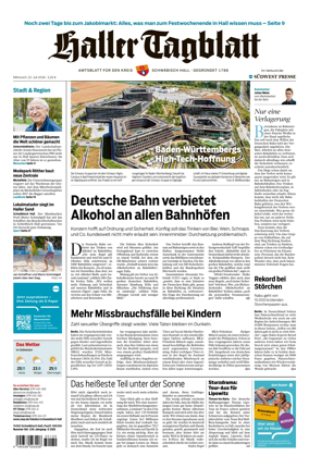 Cover of Haller Tagblatt