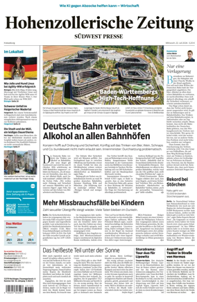 Cover of Hohenzollerische Zeitung