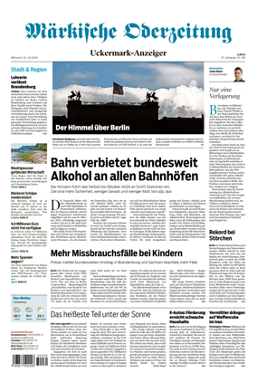 Cover of Markische Oderzeitung Uckermarkanzeiger
