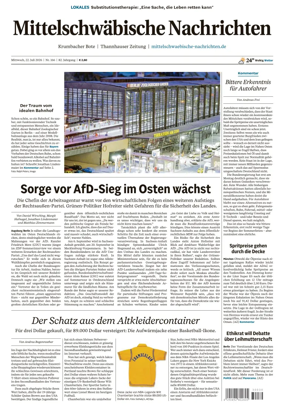 Cover of Mittelschwaebische Nachrichten