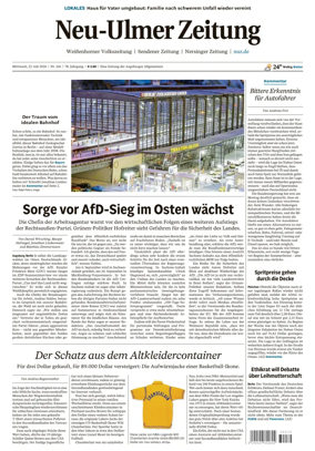 Cover of Neu-Ulmer Zeitung