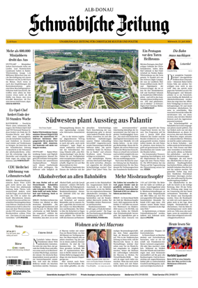 Cover of Schwabische Zeitung (Alb-Donau)