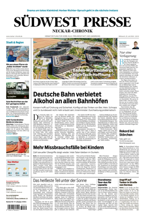 Cover of SUDWEST PRESSE - Neckar-Chronik