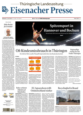 Cover of Thuringische Landeszeitung (Eisenach)