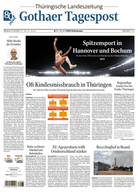Cover of Thuringische Landeszeitung (Gotha)