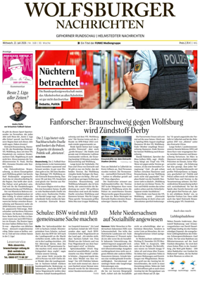 Cover of Wolfsburger Nachrichten (Wolfsburg-Gifhorn)