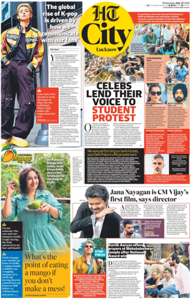 Cover of Hindustan Times (Lucknow) - Live
