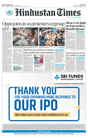 Cover of Hindustan Times Thane