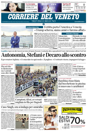 Cover of Corriere del Veneto (Treviso e Belluno)