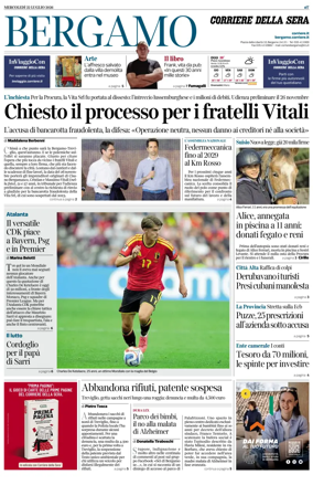 Cover of Corriere della Sera (Bergamo)