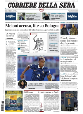 Cover of Corriere della Sera
