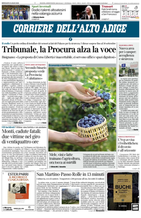 Cover of Corriere dell'Alto Adige