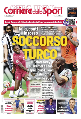 Cover of Corriere dello Sport