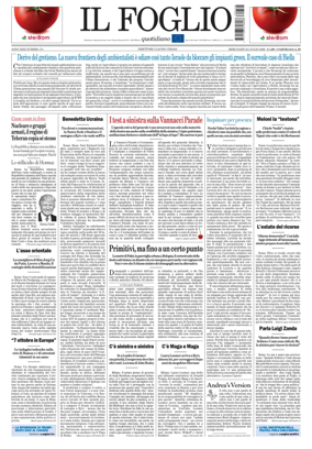 Cover of Il Foglio Quotidiano