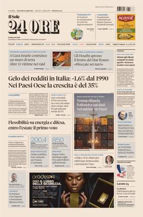 Cover of Il Sole 24 Ore