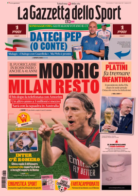 Cover of La Gazzetta dello Sport