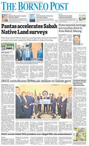 Cover of The Borneo Post (Sabah)