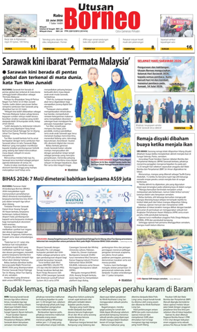 Cover of Utusan Borneo (Sarawak)