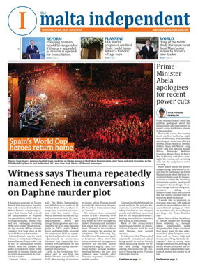 Cover of Malta Independent