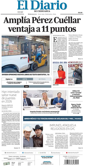 Cover of El Diario de Chihuahua