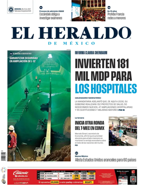 Cover of El Heraldo de Mexico