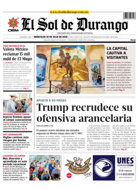 Cover of El Sol de Durango