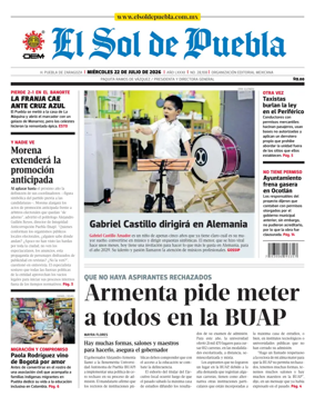 Cover of El Sol de Puebla