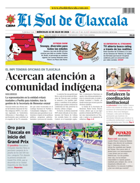 Cover of El Sol de Tlaxcala