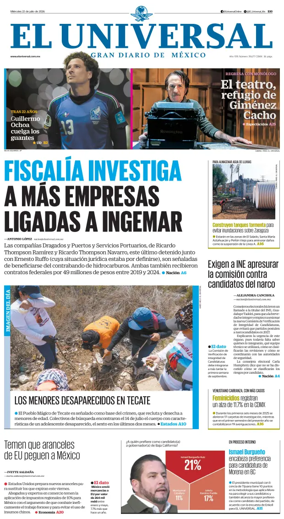 Cover of El Universal