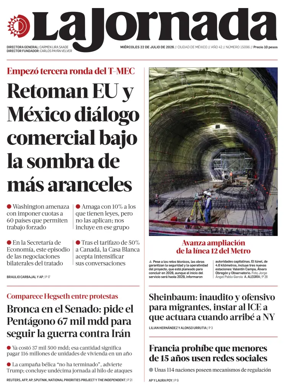 Cover of La Jornada
