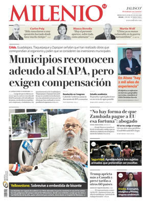 Cover of Milenio Jalisco