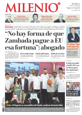 Cover of Milenio Puebla