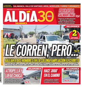 Cover of Periodico Al Dia (Salamanca)