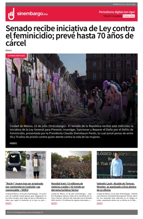 Cover of Sin Embargo destacadas