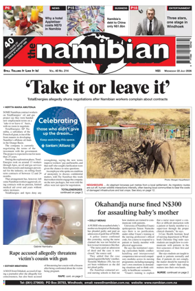 Cover of The Namibian