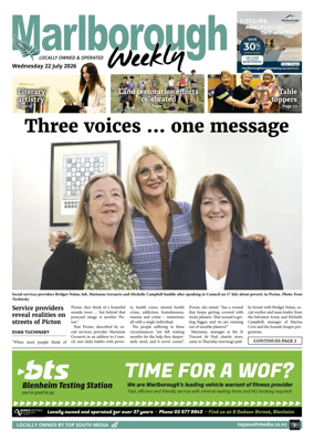 Cover of Marlborough Weekly