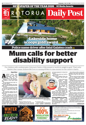 Cover of Rotorua Daily Post