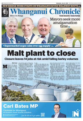 Cover of Whanganui Chronicle