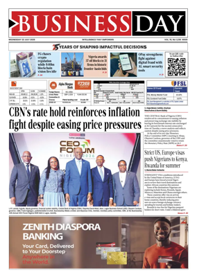 Cover of Business Day (Nigeria)
