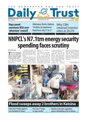 Cover of Daily Trust
