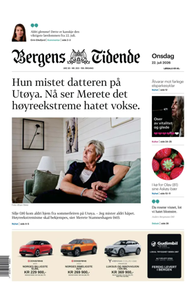 Cover of Bergens Tidende