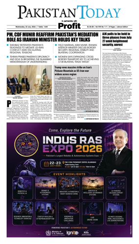 Cover of Pakistan Today (Lahore)