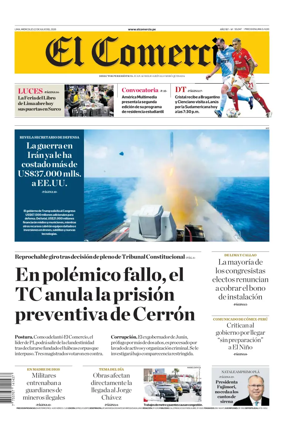 Cover of Diario El Comercio
