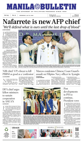 Cover of Manila Bulletin