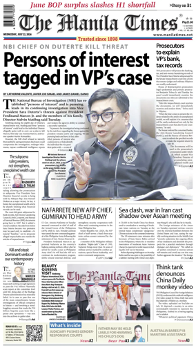 Cover of The Manila Times