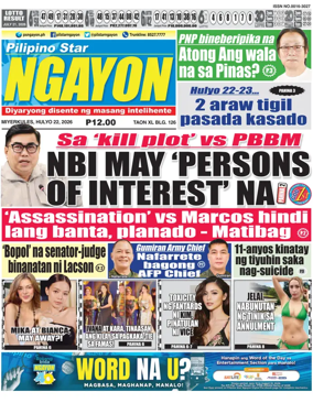 Cover of Pilipino Star Ngayon