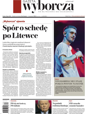 Cover of Gazeta Wyborcza Stoleczna