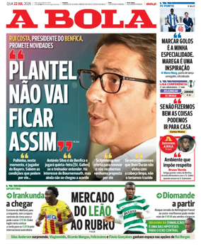 Cover of A BOLA (Portuguese)